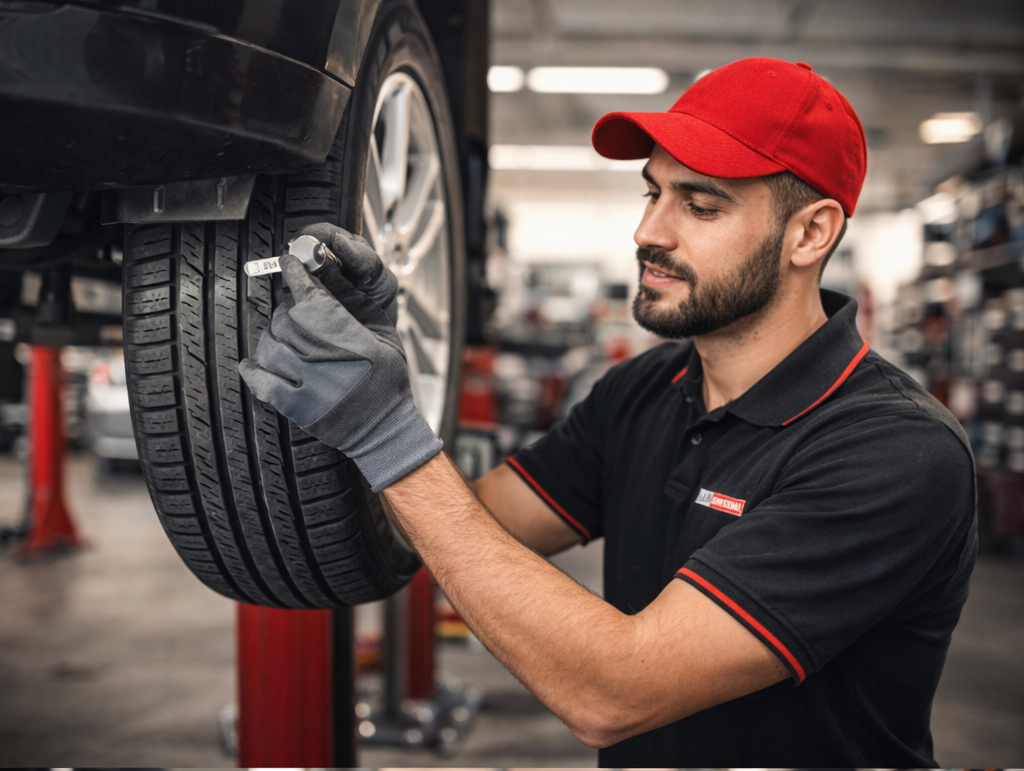 Tyre fitting workshop